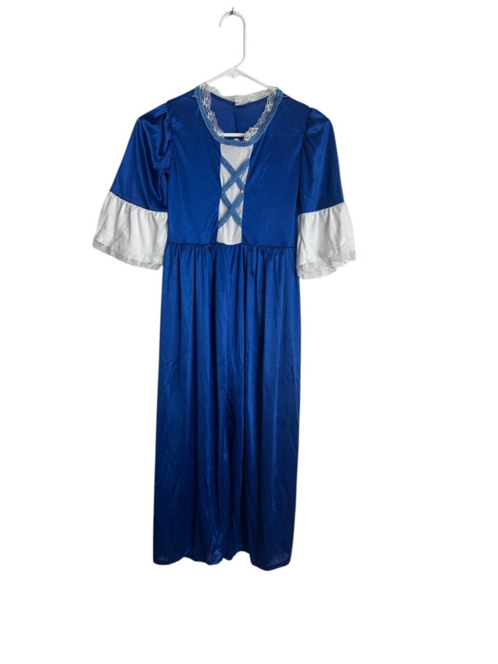 Colonial Girl Costume Dress & Wig ONLY Size Youth Medium Dress Up Halloween